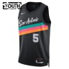 Dres San Antonio Spurs Stephon Castle Nike 2025-26 City Edition Crno Swingman - Dječji